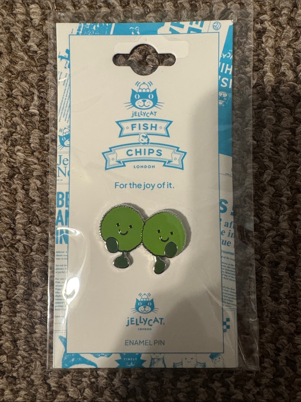 Jellycat Dot and Peggy Mushy Peas Pin